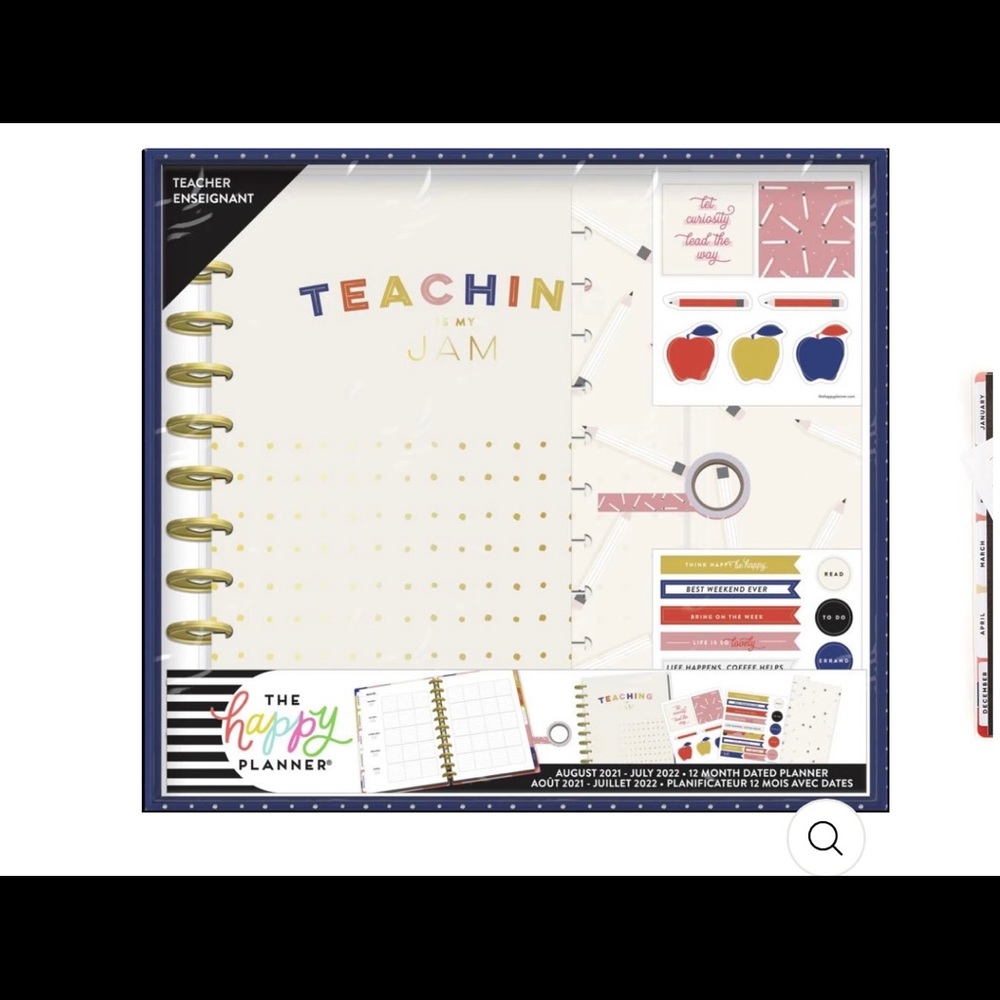 NWT The Happy Planner 2021-22 Teacher Planner Kit